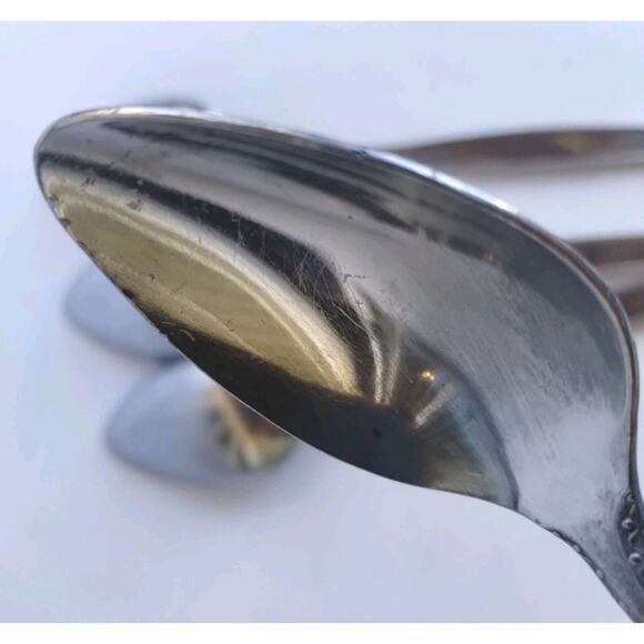 Vintage Imperial International Japan Vintage Silverware 24 Piece Waves & Dots - Picture 8 of 16